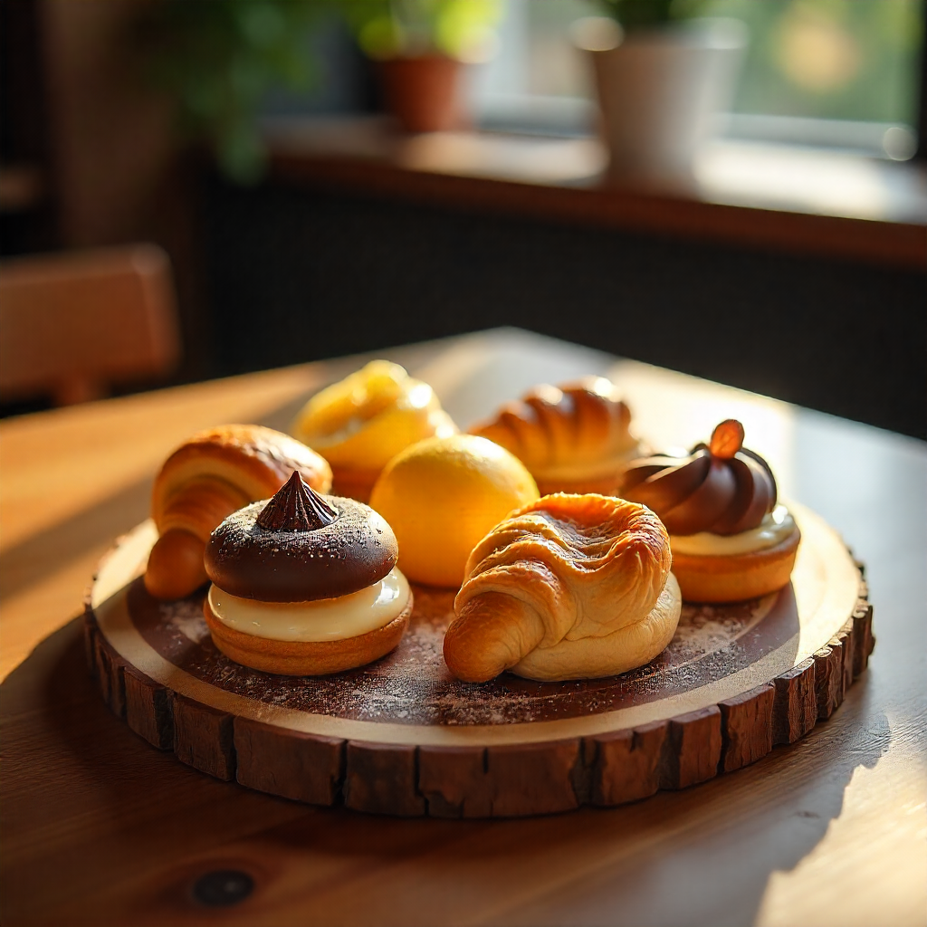 Assorted Mini Pastries – Éclairs, Tarts & Croissants