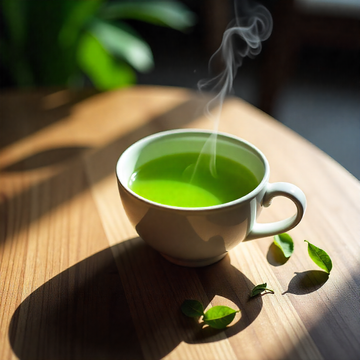 Morning Green Tea – Fresh & Cozy Café Experience