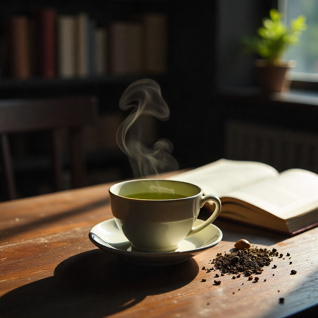 Morning Green Tea – Fresh & Cozy Café Experience