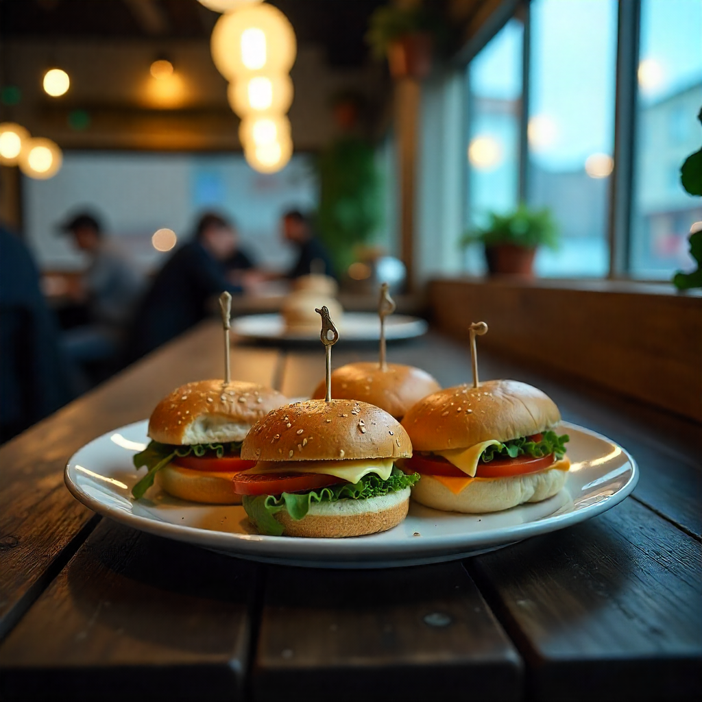 Gourmet Mini Sandwiches – Fresh Veg & Cheese