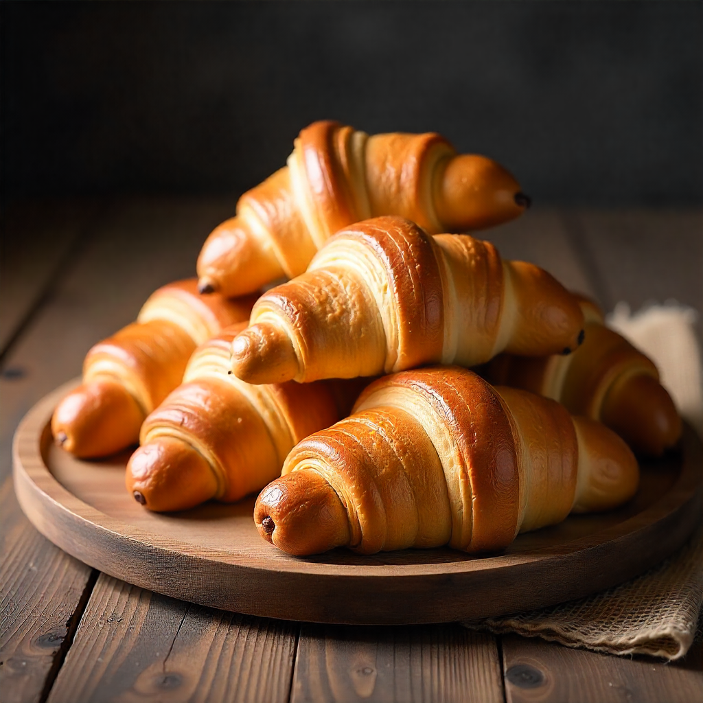 Classic Butter Croissants – Freshly Baked
