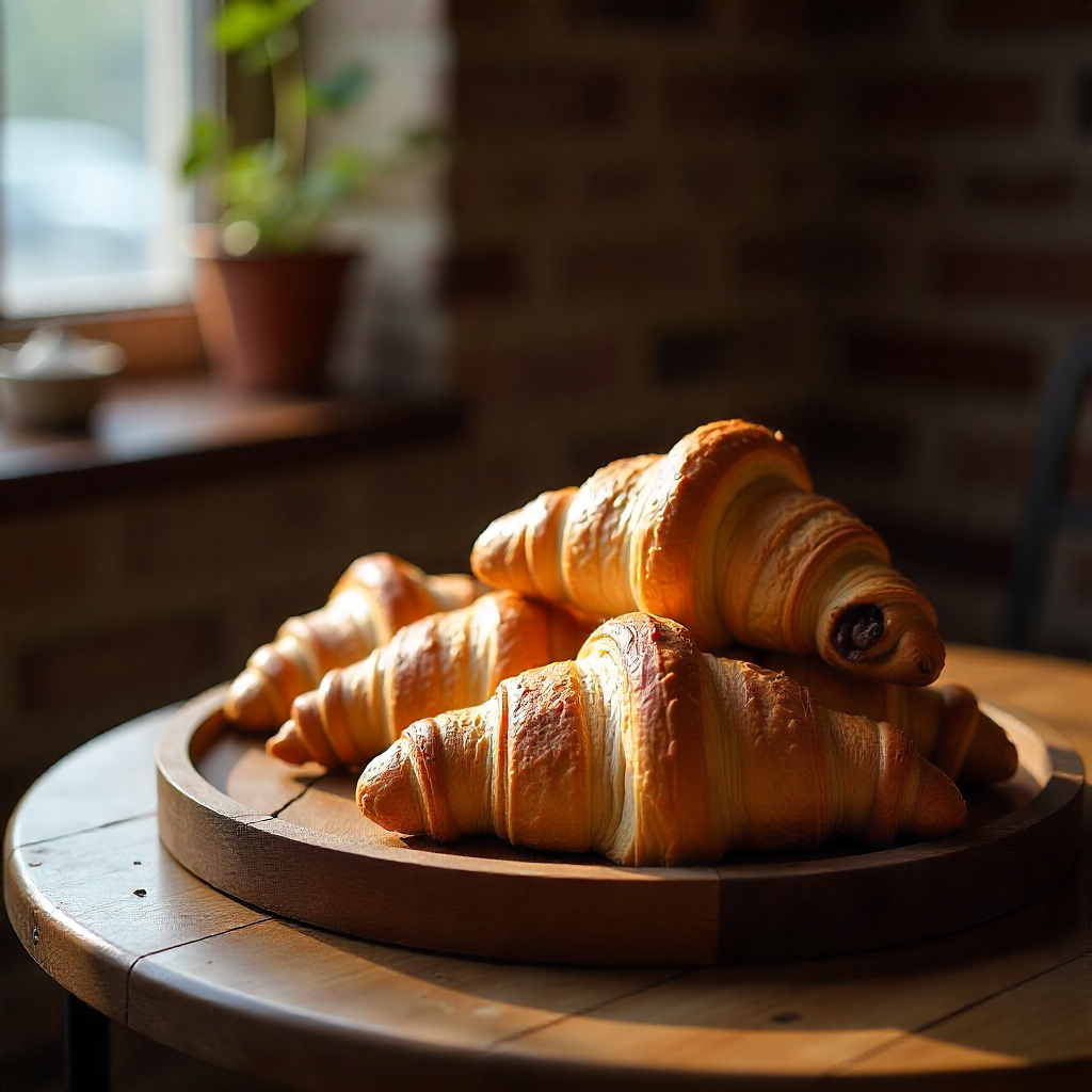 Classic Butter Croissants – Freshly Baked