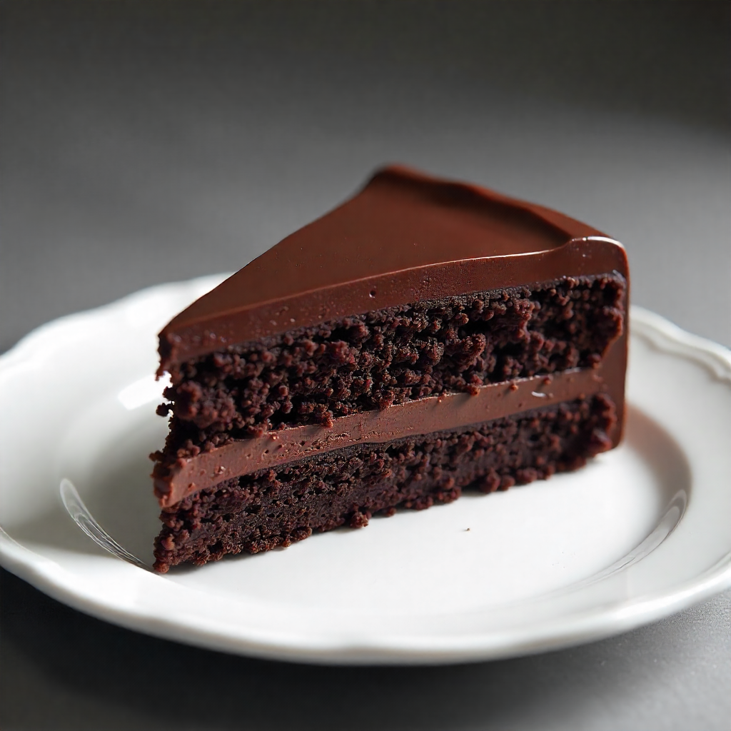 Decadent Chocolate Cake – Glossy Ganache Slice